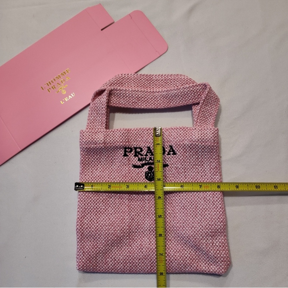 Prada Pink Knitted Tote Bag - Picture 2 of 3